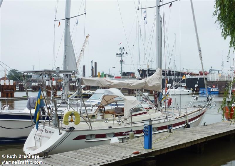major tom (Pleasure craft) - IMO , MMSI 265775010, Call Sign SF2605 under the flag of Sweden