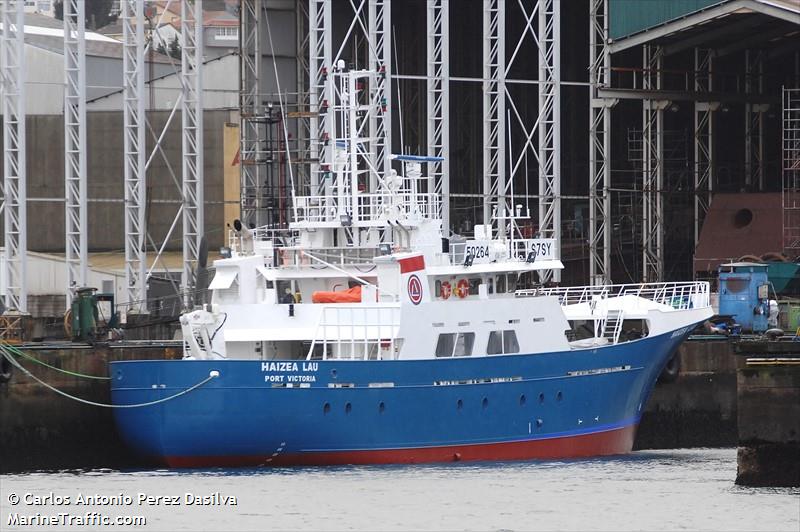 haizea lau (Fishing Support Vessel) - IMO 9784805, MMSI 664078000, Call Sign S7SY under the flag of Seychelles