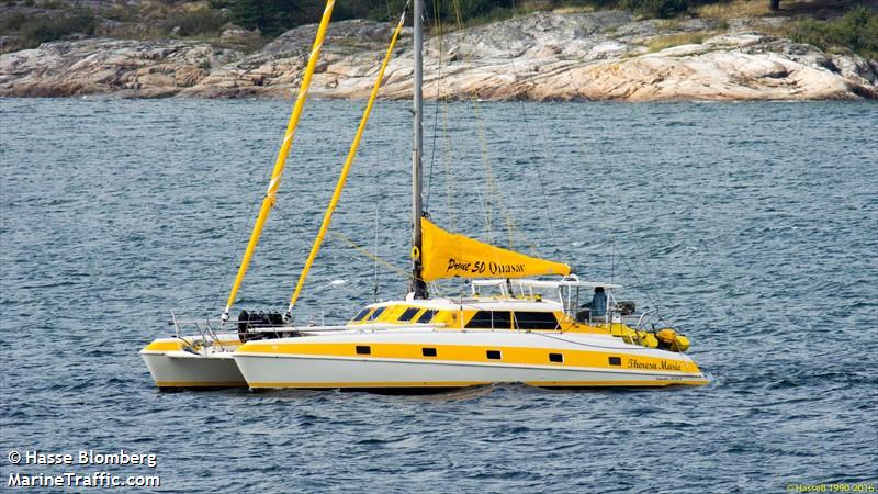 theresa marie (Sailing vessel) - IMO , MMSI 265656790, Call Sign SJPI under the flag of Sweden