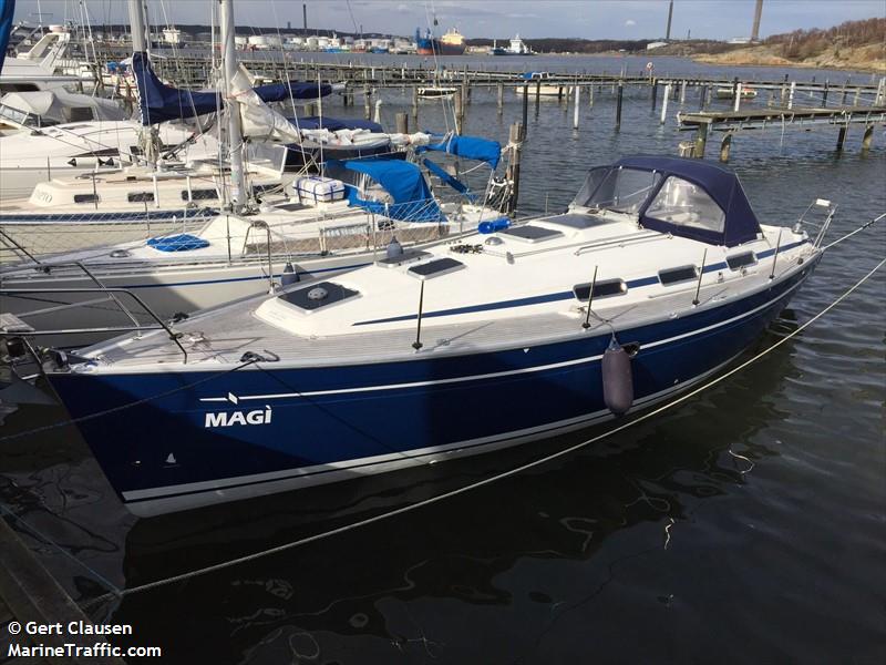 magi (Pleasure craft) - IMO , MMSI 265765140, Call Sign SD9819 under the flag of Sweden