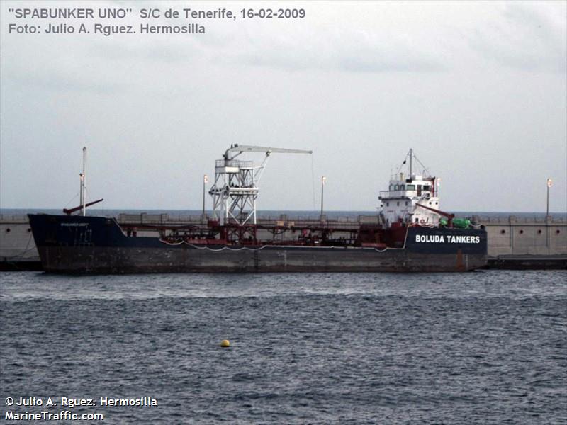 spabunker uno (Bunkering Tanker) - IMO 8117794, MMSI 370874000, Call Sign 3FXE4 under the flag of Panama