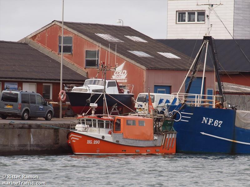hg290 andreas b (Fishing vessel) - IMO , MMSI 219012351, Call Sign XPD9136 under the flag of Denmark