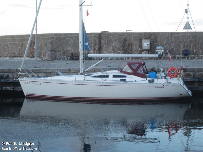 lady valda (Sailing vessel) - IMO , MMSI 261029310, Call Sign SPS3248 under the flag of Poland
