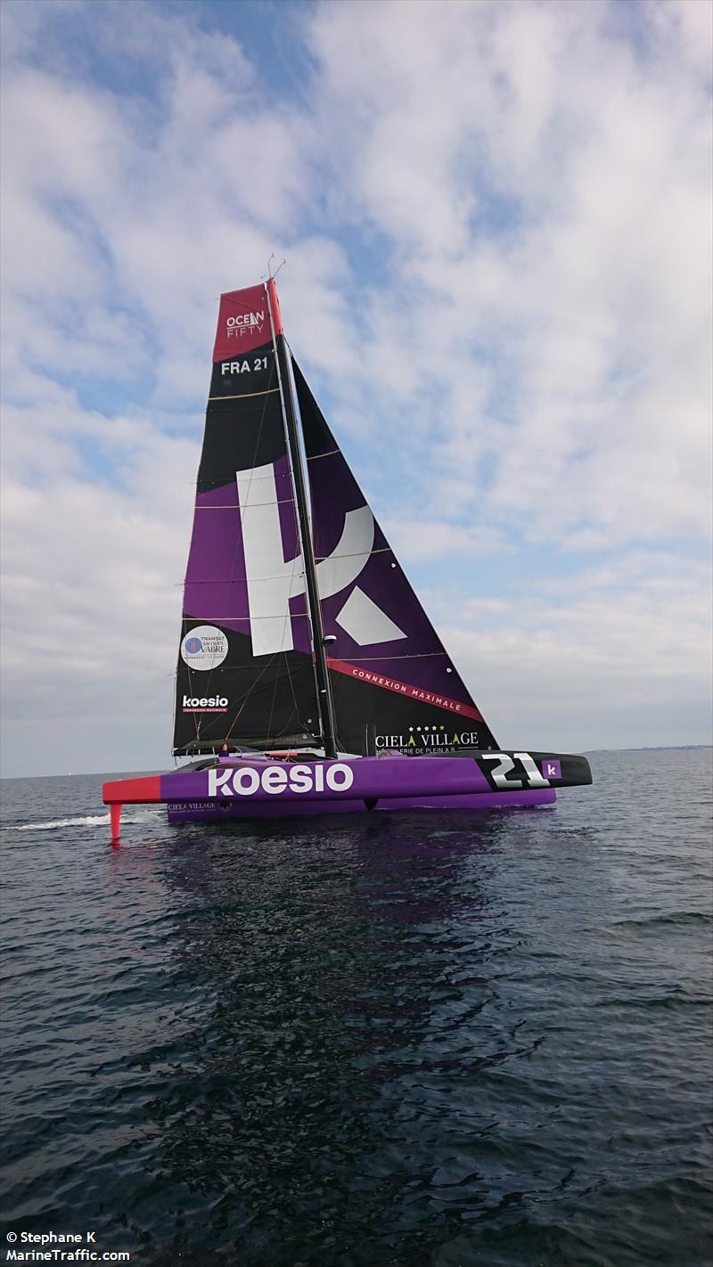 koesio solo sailor (Sailing vessel) - IMO , MMSI 228019620, Call Sign FAH4400 under the flag of France