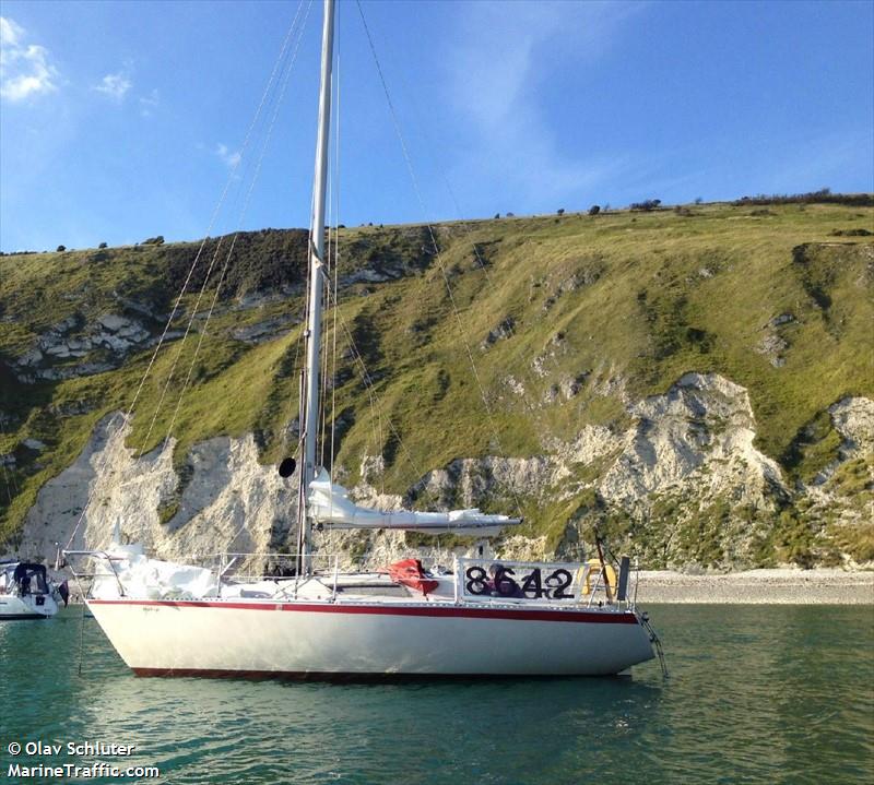 first escape (Sailing vessel) - IMO , MMSI 235113796, Call Sign 2ITC7 under the flag of United Kingdom (UK)