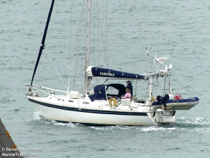 camomile (Sailing vessel) - IMO , MMSI 235021717, Call Sign MDQF6 under the flag of United Kingdom (UK)