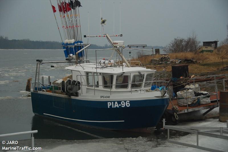 pia-96 (Fishing vessel) - IMO , MMSI 261034350, Call Sign SPG4340 under the flag of Poland