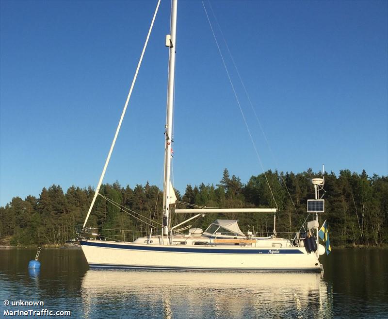 aquila (Pleasure craft) - IMO , MMSI 265735370, Call Sign SE7986 under the flag of Sweden