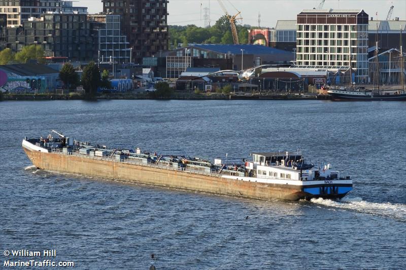 bach (Cargo ship) - IMO , MMSI 205231200, Call Sign OT2312 under the flag of Belgium