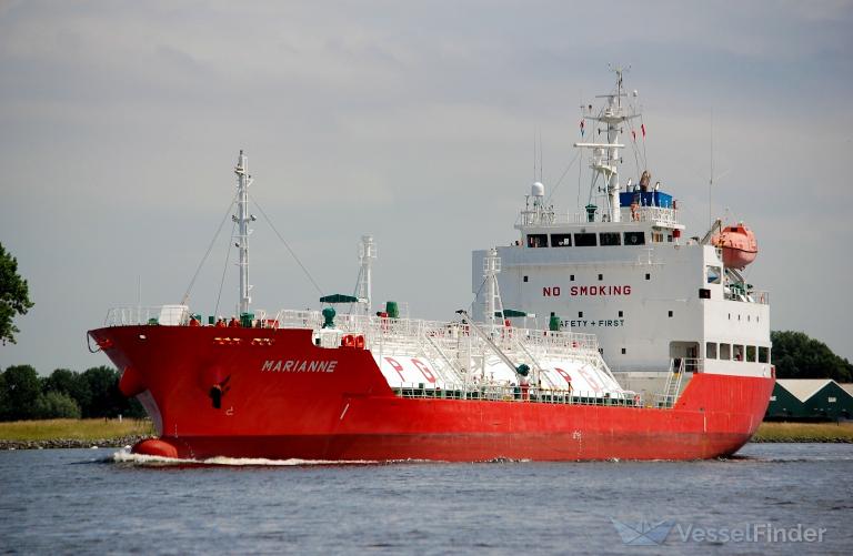 marianne (LPG Tanker) - IMO 9474539, MMSI 205769000, Call Sign ONKA under the flag of Belgium