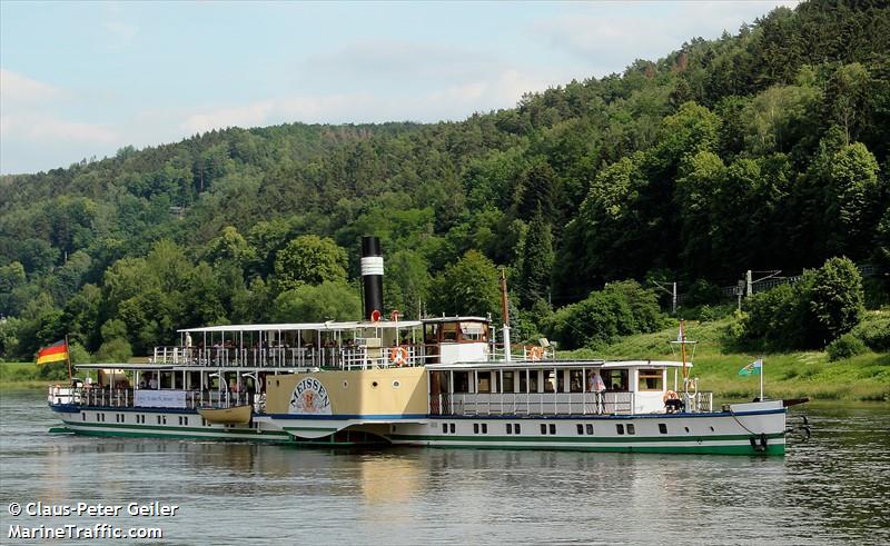 meissen (Passenger ship) - IMO , MMSI 211512420, Call Sign DC 6119 under the flag of Germany