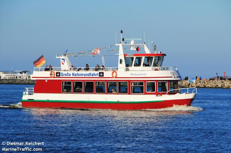 markgrafenheide (Passenger ship) - IMO , MMSI 211549160, Call Sign DB7715 under the flag of Germany