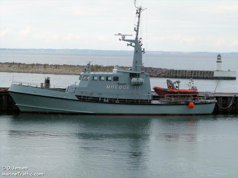 mhv 802 carina (Military ops) - IMO , MMSI 219000182, Call Sign OVML under the flag of Denmark