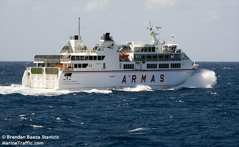 volcan de tindaya (Passenger/Ro-Ro Cargo Ship) - IMO 9268411, MMSI 224127000, Call Sign ECCK under the flag of Spain