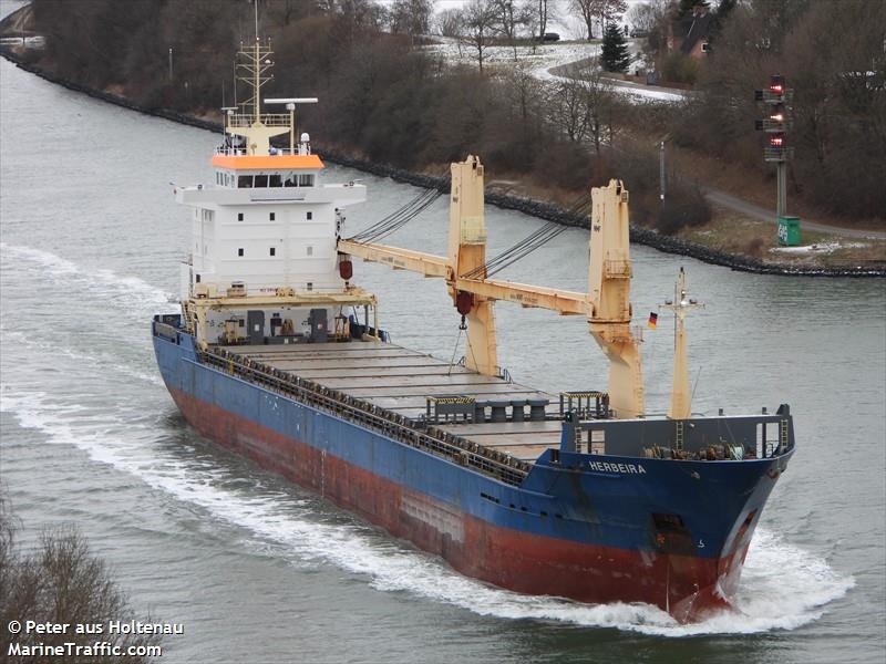 herbeira (General Cargo Ship) - IMO 9439216, MMSI 225339000, Call Sign EAKL under the flag of Spain