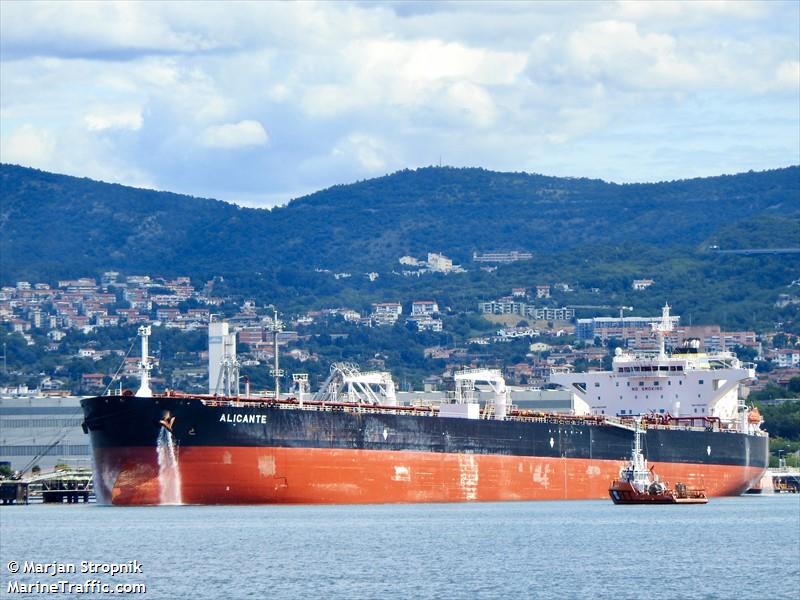 alicante (Crude Oil Tanker) - IMO 9527855, MMSI 229037000, Call Sign 9HA3012 under the flag of Malta