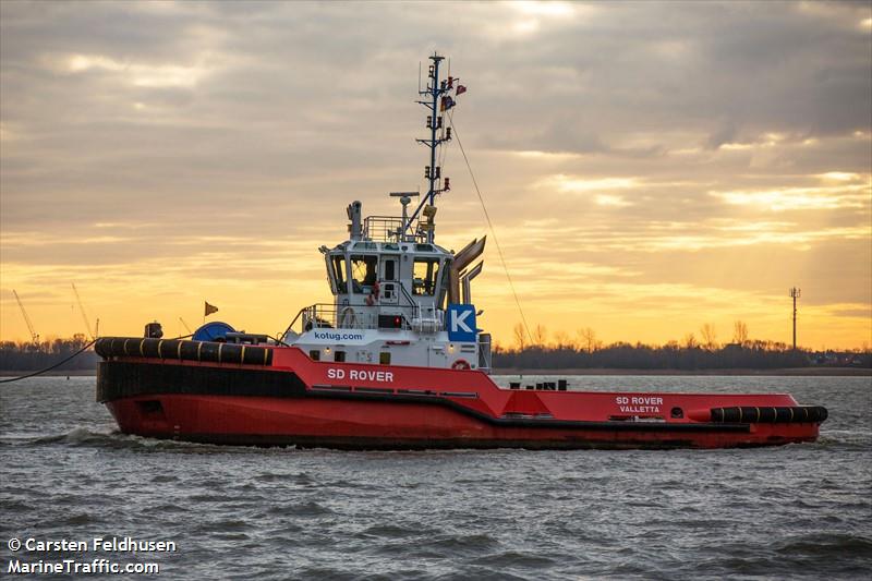 sd rover (Tug) - IMO 9618745, MMSI 229095000, Call Sign 9HA3065 under the flag of Malta