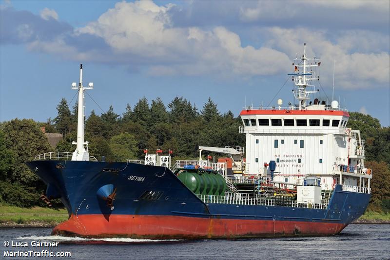 seyma (Chemical/Oil Products Tanker) - IMO 9596777, MMSI 229546000, Call Sign 9HA3396 under the flag of Malta