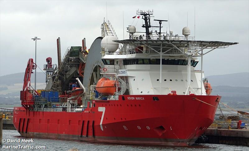 seven navica (Pipe Layer) - IMO 9177856, MMSI 232419000, Call Sign MZHR7 under the flag of United Kingdom (UK)