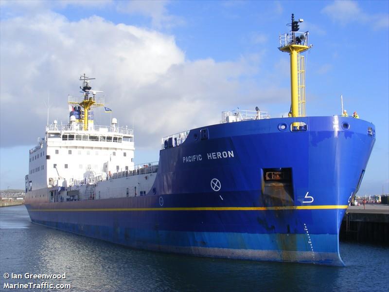 pacific heron (Nuclear Fuel Carrier) - IMO 9372913, MMSI 235056178, Call Sign MTJT5 under the flag of United Kingdom (UK)