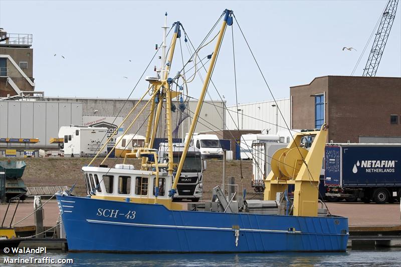 sch43 alida jolanda (Fishing vessel) - IMO , MMSI 244660000, Call Sign PCVC under the flag of Netherlands