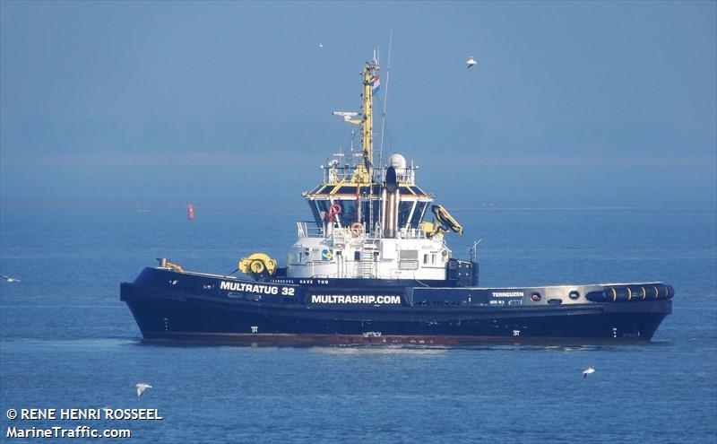 multratug 32 (Tug) - IMO 9796042, MMSI 244900122, Call Sign PBQM under the flag of Netherlands