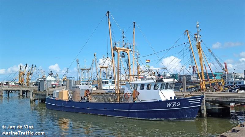 wr9 shrimper (Fishing vessel) - IMO , MMSI 245878000, Call Sign PG6514 under the flag of Netherlands