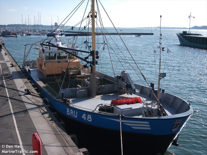 bru 48 adriaan (Fishing Vessel) - IMO 8809397, MMSI 246439000, Call Sign PDAG under the flag of Netherlands