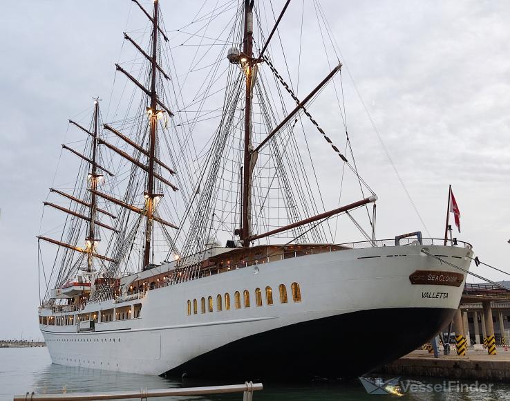 sea cloud ii (Passenger (Cruise) Ship) - IMO 9171292, MMSI 248953000, Call Sign 9HUE6 under the flag of Malta