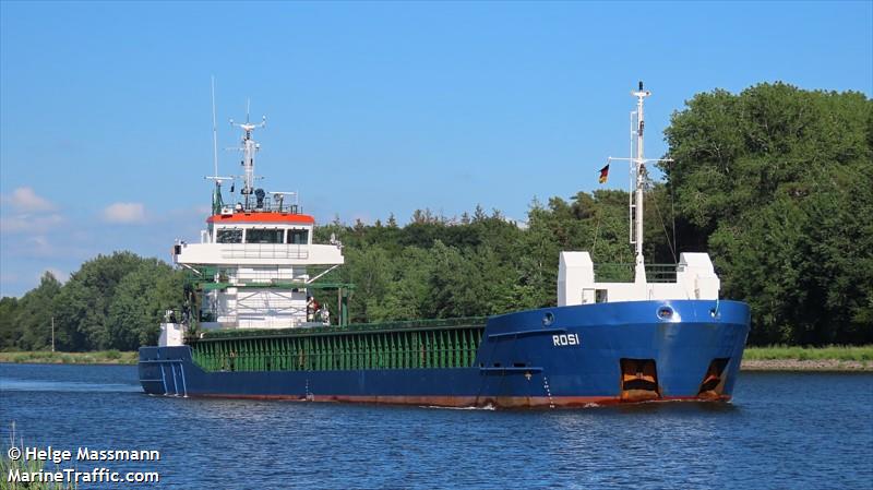 rosi (General Cargo Ship) - IMO 9517238, MMSI 255805952, Call Sign CQIG4 under the flag of Madeira