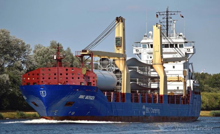bbc bergen (General Cargo Ship) - IMO 9437153, MMSI 255806353, Call Sign CQED6 under the flag of Madeira