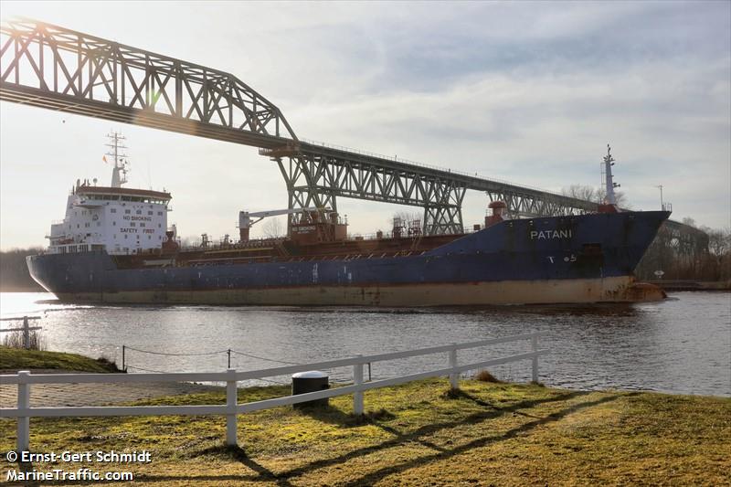 patani (Chemical/Oil Products Tanker) - IMO 9373644, MMSI 255806366, Call Sign CQEF3 under the flag of Madeira