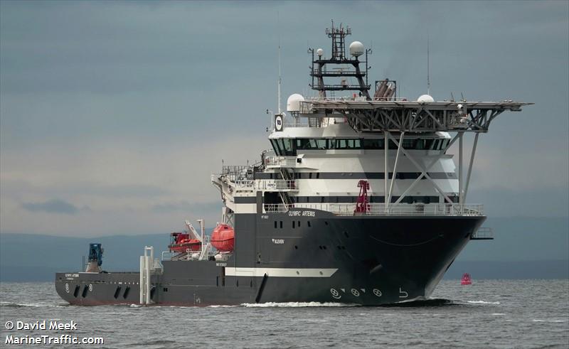 olympic artemis (Offshore Support Vessel) - IMO 9726217, MMSI 257040610, Call Sign LAFV8 under the flag of Norway