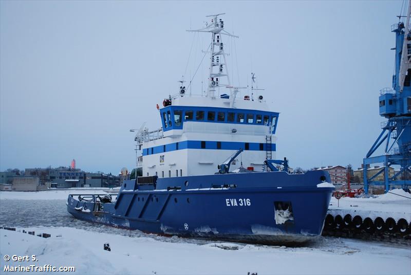 eva-316 (Icebreaker) - IMO 7917977, MMSI 276415000, Call Sign ESTF under the flag of Estonia