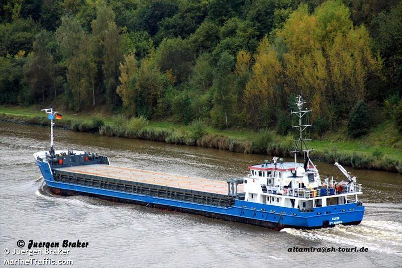 elise (General Cargo Ship) - IMO 9454462, MMSI 305170000, Call Sign V2DC7 under the flag of Antigua & Barbuda