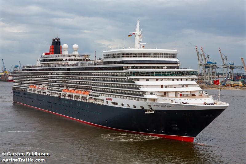 queen elizabeth (Passenger (Cruise) Ship) - IMO 9477438, MMSI 310625000, Call Sign ZCEF2 under the flag of Bermuda