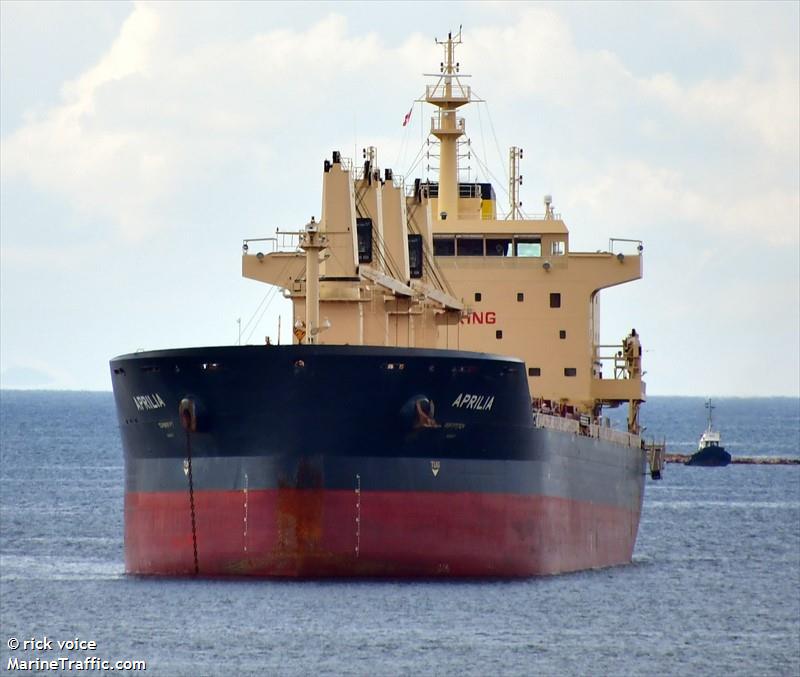 aprilia (Bulk Carrier) - IMO 9767041, MMSI 311000564, Call Sign C6CS8 under the flag of Bahamas
