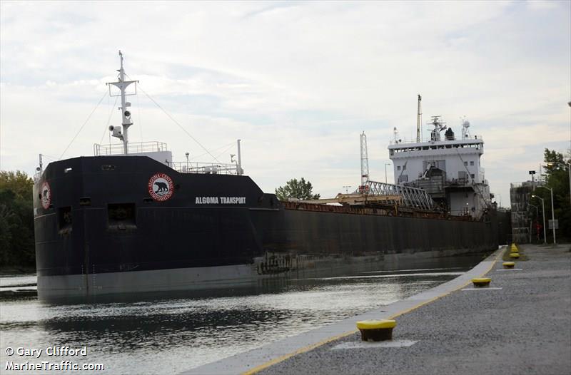 algoma transport (Self Discharging Bulk Carrier) - IMO 7711737, MMSI 316001698, Call Sign VCLX under the flag of Canada