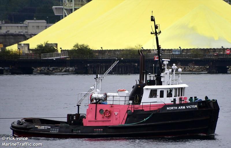 north arm victor (Tug) - IMO , MMSI 316003008, Call Sign CFK9387 under the flag of Canada