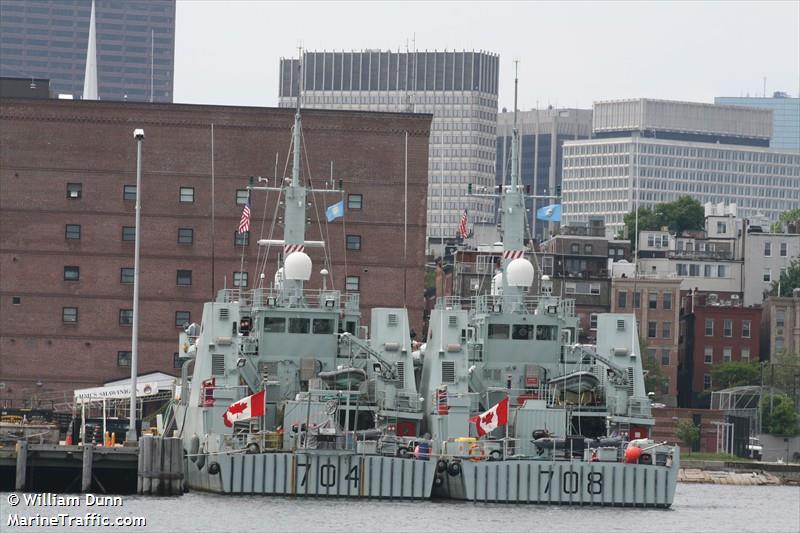 cdn warship 708 (Military ops) - IMO , MMSI 316294000, Call Sign CGJC under the flag of Canada