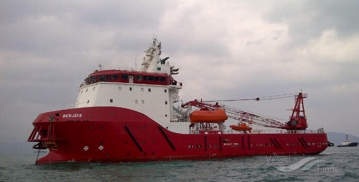 berjaya (Offshore Support Vessel) - IMO 9666118, MMSI 345070345, Call Sign XCA18 under the flag of Mexico