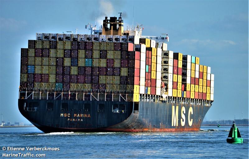 msc marina (Container Ship) - IMO 9275971, MMSI 354972000, Call Sign HPSB under the flag of Panama