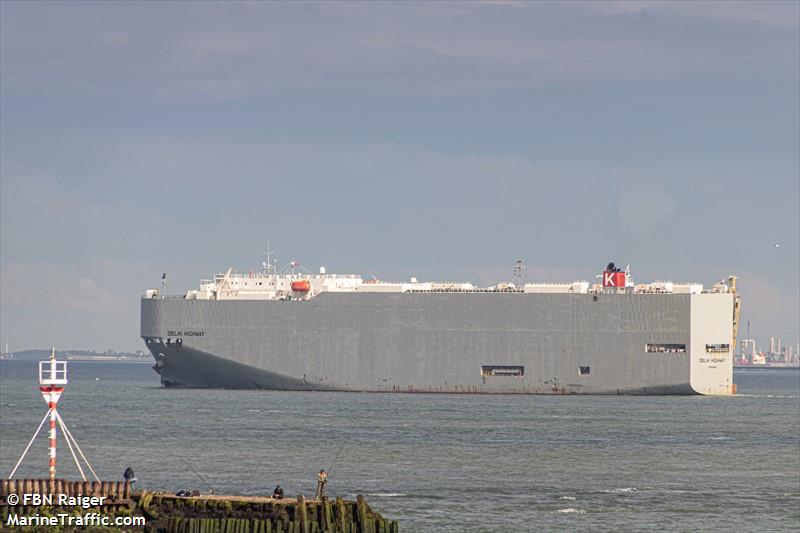 delhi highway (Vehicles Carrier) - IMO 9536959, MMSI 355488000, Call Sign 3EVM6 under the flag of Panama