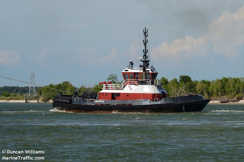 hunter m (Tug) - IMO 9457311, MMSI 367402050, Call Sign WDE8140 under the flag of United States (USA)