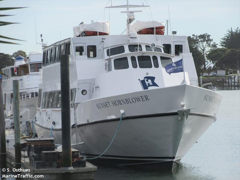 sunset hornblower (Unknown) - IMO , MMSI 367469070, Call Sign WDF5955 under the flag of United States (USA)