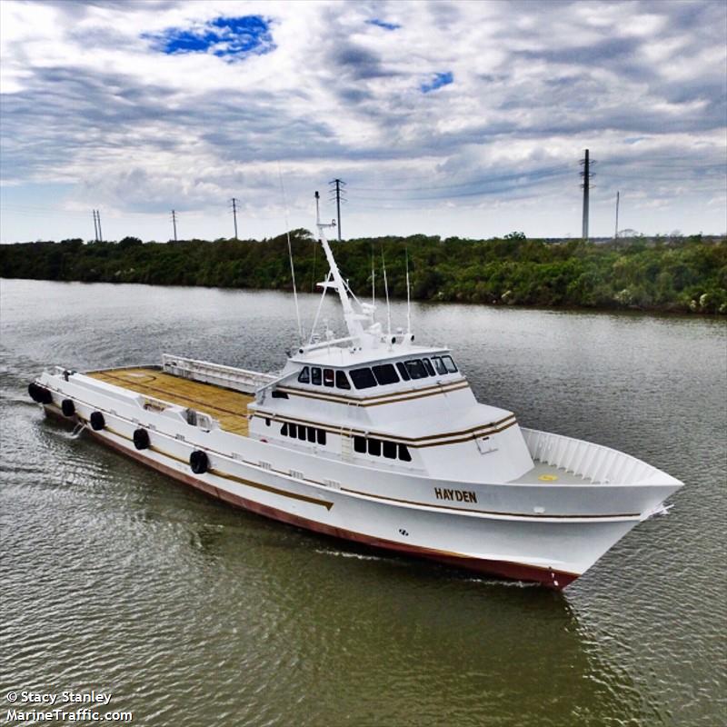 hayden (Offshore Tug/Supply Ship) - IMO 8988478, MMSI 367637190, Call Sign WDH6365 under the flag of United States (USA)