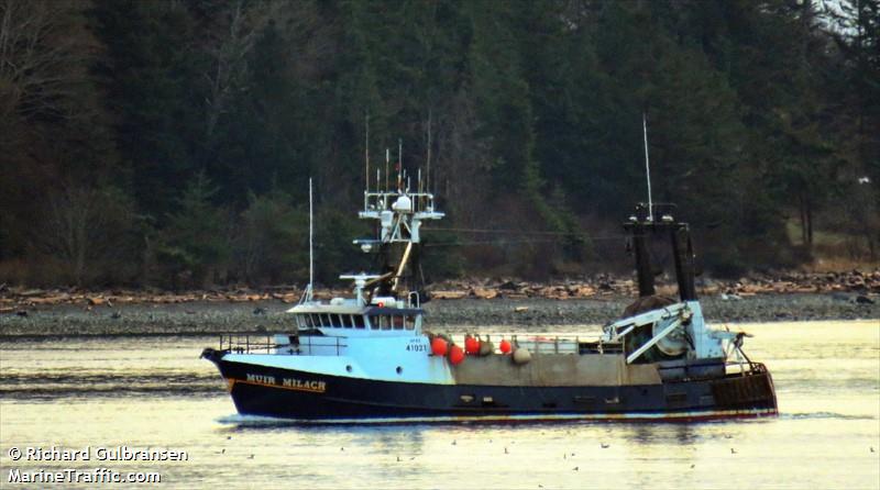 muir milach (Fishing vessel) - IMO , MMSI 367672390, Call Sign WDH9870 under the flag of United States (USA)