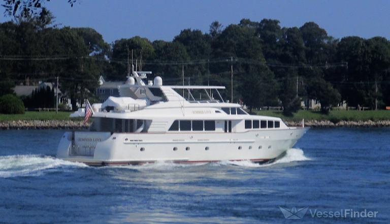 summer love (Pleasure craft) - IMO , MMSI 367678540, Call Sign WDI2474 under the flag of United States (USA)