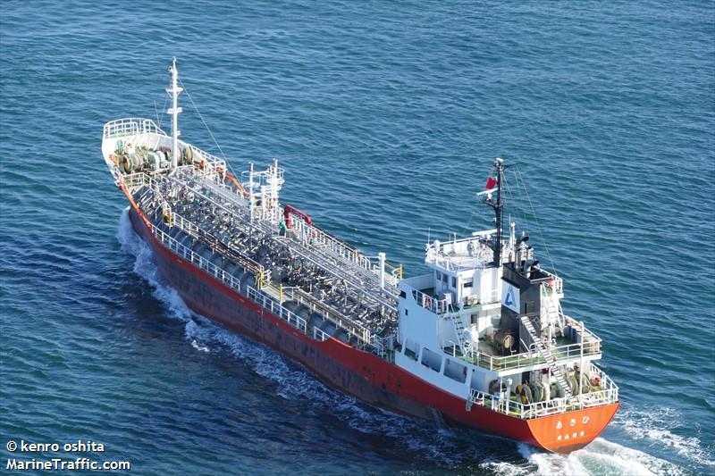 asahi (Chemical Tanker) - IMO , MMSI 431013102, Call Sign JD4584 under the flag of Japan