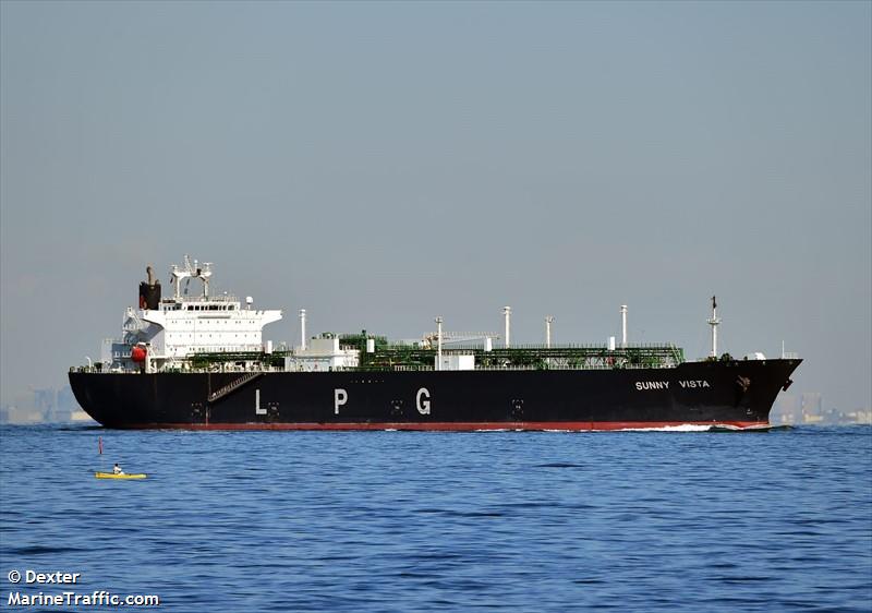 sunny vista (LPG Tanker) - IMO 9607758, MMSI 431230000, Call Sign 7JVD under the flag of Japan